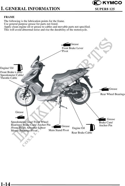 kymco super 8 parts manual